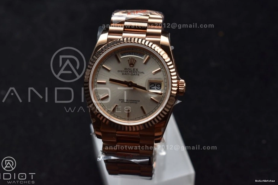 V5 DayDate Best (Gain FastDry 904L Edition 670 Steel QF Bracelet Silver vr3255 RG Weight) President Dial 36 on 0217